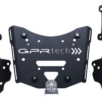 Top case GPR TECH compatible with  Zontes E 350 2023/2024 GPR TECH Top case in aluminum, silver color, including roof rack and specific plate Capacity 35 LT.