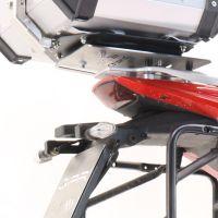 GPR TECH compatible with  Moto Morini X-CAPE 650 2021/2024 e5 GPR TECH Specific fitting plate Top Case ALPITECH 35>55 LT compatible with original luggage rack,stainless steel made with 4 anchor points