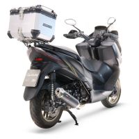 Top case GPR TECH compatible with  Zontes E 350 2023/2024 GPR TECH Top case in aluminum, silver color, including roof rack and specific plate Capacity 26 LT.