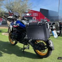 GPR TECH compatible with  BMW R 1300 GS Adventure 2023/2025 GPR TECH Pair of side cases aluminum made, black color with specific pannier holder Capacity 38 LT. + 38 LT.