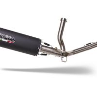 Exhaust compatible with Suzuki V-Strom 650 2004-2011, Furore Nero, Mid-Full system exhaust including removable db killer 