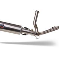 Exhaust compatible with Suzuki SV650 SV650S 1999-2002, M3 Inox , Mid-Full system exhaust including removable db killer 