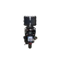 Top case GPR TECH compatible with  Sym ADX 300 2024/2026 e5 Plus GPR TECH Top case in aluminum, black color with specific plate included Capacity 35 LT.