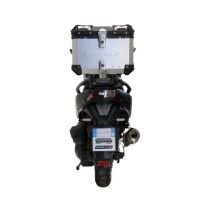 Top case GPR TECH compatible with  Bmw G 310 Gs 2017/2021 e4 GPR TECH Top case in aluminum, silver color with specific plate included Capacity 26 LT.