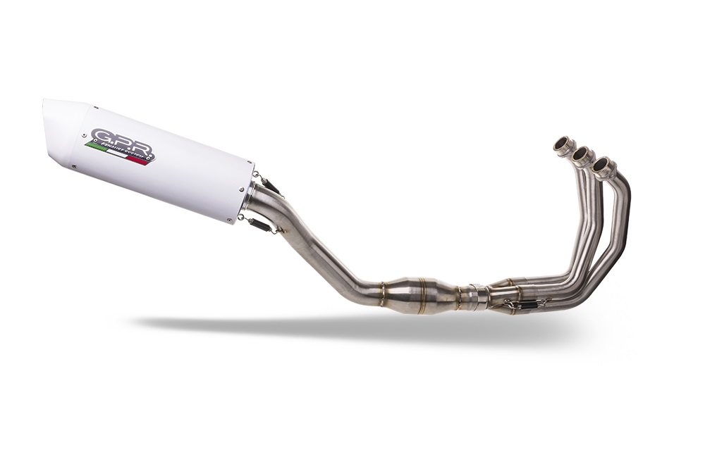 GPR exhaust compatible with Yamaha XSR900 2022-2025, Albus Evo4, Homologated legal full system exhaust, including removable db killer and catalyst 