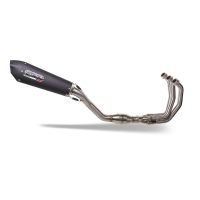 GPR exhaust compatible with Triumph Daytona 660 2023-2025, New Grand Prix Evo Black Titanium, Homologated legal full system exhaust, including removable db killer and catalyst 