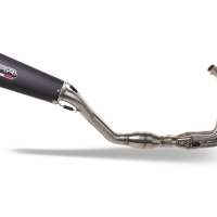 GPR exhaust compatible with  Triumph Daytona 660 2023-2025, New Grand Prix Evo Black Titanium, Full system exhaust, including removable db killer  