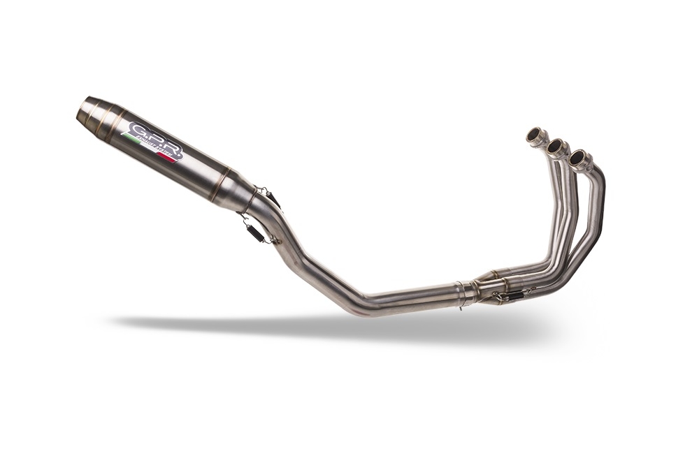 Exhaust compatible with Triumph Trident 660 2021-2024, Deeptone Inox, Full system exhaust, including removable db killer 
