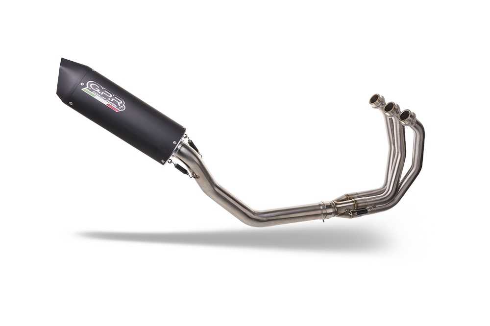 Exhaust compatible with Yamaha FJ-09 Tracer 2015-2020, Furore Nero, Full system exhaust, including removable db killer 