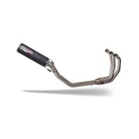 GPR exhaust compatible with Triumph Daytona 660 2023-2025, M3 Black Titanium, full system exhaust legal for UK and non-EU countries including removable db killer 