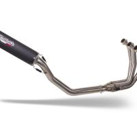 Exhaust compatible with Triumph Trident 660 2021-2024, M3 Black Titanium, Full system exhaust, including removable db killer 