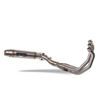 GPR exhaust compatible with Triumph Tiger Sport 660 2022-2024, Deeptone Inox, full system exhaust legal for UK and non-EU countries including removable db killer 