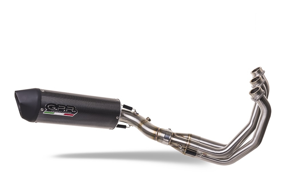 GPR exhaust compatible with Yamaha XSR900 2016-2021, Furore Evo4 Poppy, Homologated legal full system exhaust, including removable db killer and catalyst 