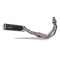 GPR exhaust compatible with Triumph Tiger Sport 660 2022-2024, M3 Black Titanium, full system exhaust legal for UK and non-EU countries including removable db killer 
