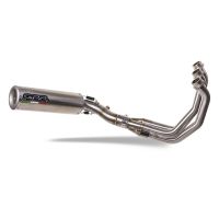 GPR exhaust compatible with Triumph Tiger Sport 660 2022-2024, M3 Titanium Natural, Homologated legal full system exhaust, including removable db killer and catalyst 