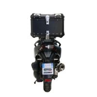 Top case GPR TECH compatible with  Bmw G 310 Gs 2017/2021 e4 GPR TECH Top case in aluminum, black color with specific plate included Capacity 45 LT.