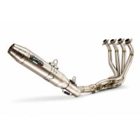 GPR exhaust compatible with Honda Cb 650 F 2014-2016, Deeptone Inox, Homologated legal full system exhaust, including removable db killer and catalyst 