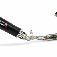 GPR exhaust compatible with Honda Cb 650 F 2017-2018, Furore Evo4 Nero, Homologated legal full system exhaust, including removable db killer and catalyst 
