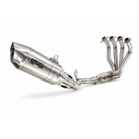 GPR exhaust compatible with Honda Cbr 650 R 2021-2023, Furore-X Inox, Homologated legal full system exhaust, including removable db killer and catalyst 