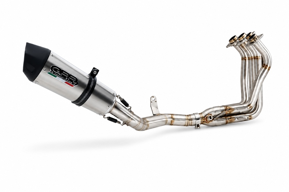 GPR exhaust compatible with Honda Cbr 650 F 2017-2018, Furore Evo4 Poppy, full system exhaust legal for UK and non-EU countries including removable db killer 