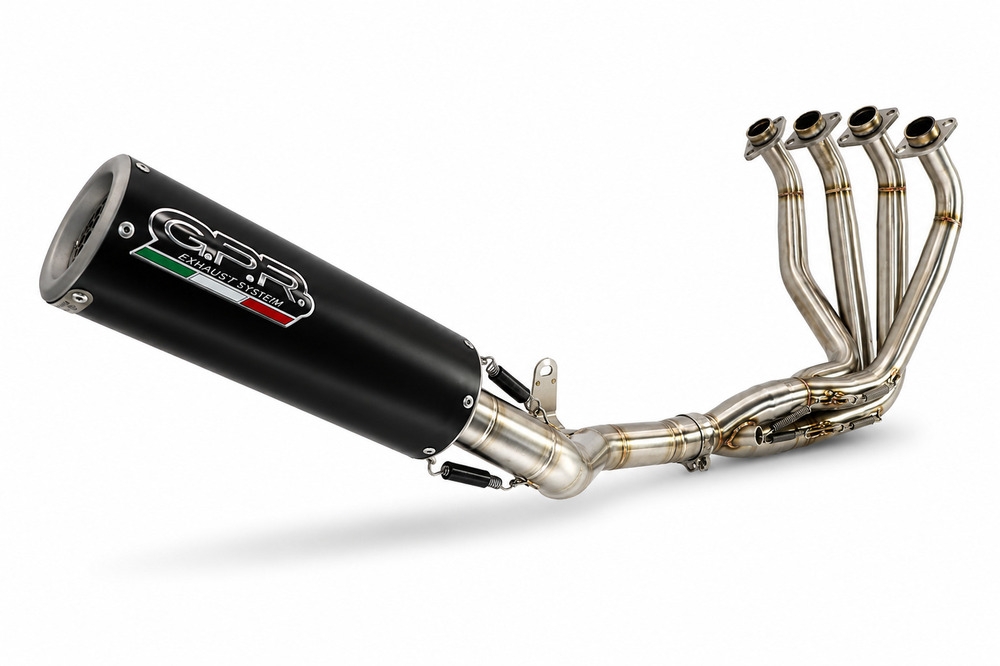 GPR exhaust compatible with Suzuki Gsx-S 1000  2015-2016, M3 Black Titanium, full system exhaust legal for UK and non-EU countries including removable db killer 
