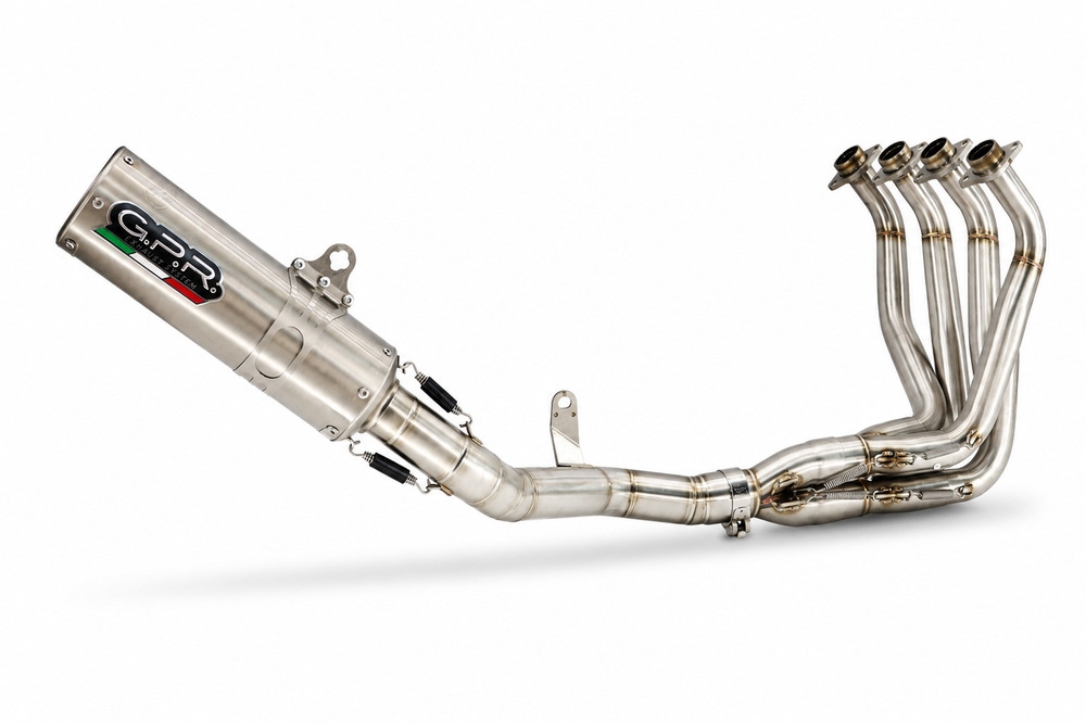 GPR exhaust compatible with Bmw S 1000 R -M 2014-2016, M3 Titanium Natural, Homologated legal full system exhaust, including removable db killer 