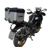 Top case GPR TECH compatible with  Voge 525DSX 2023/2025 e5 GPR TECH Top case in aluminum, silver color with specific plate included Capacity 35 LT.