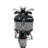 Top case GPR TECH compatible with  Voge 525DSX 2023/2025 e5 GPR TECH Top case in aluminum, silver color with specific plate included Capacity 35 LT.