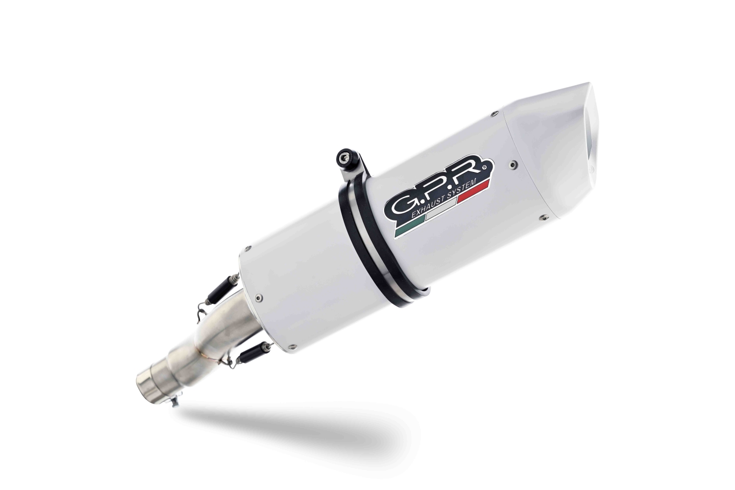 Exhaust compatible with Bmw F800R 2017-2019, Albus Evo4, Slip-on exhaust including removable db killer and link pipe, EPA-compliant 
