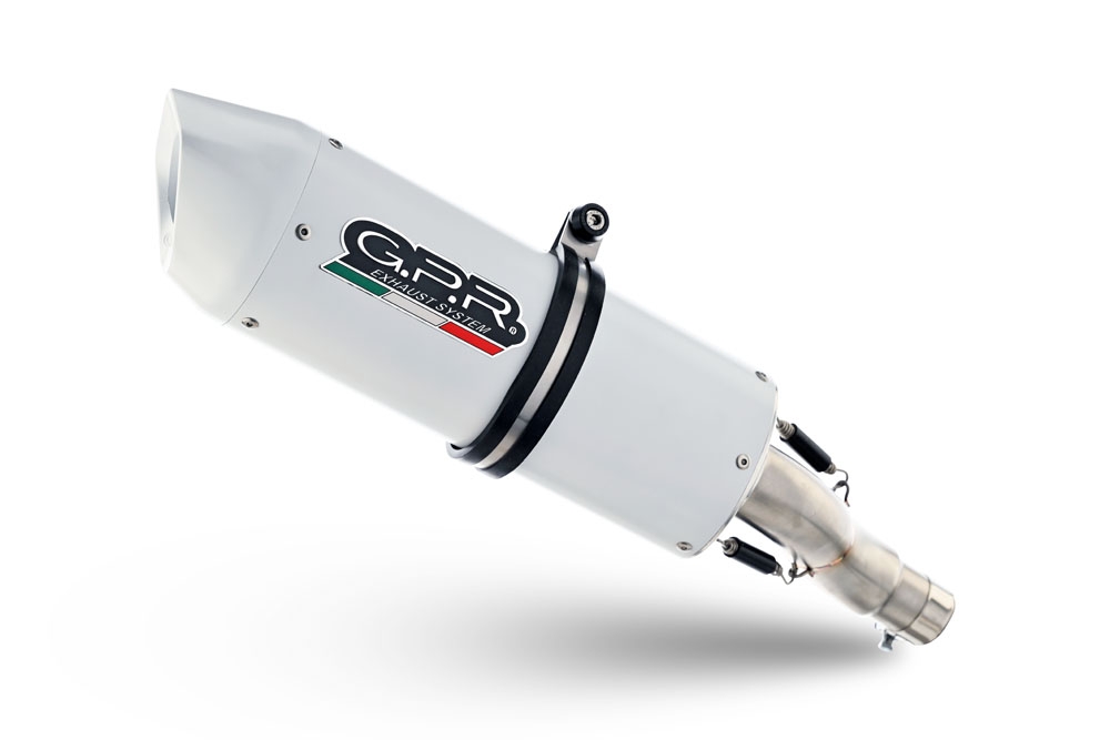 Exhaust compatible with Benelli Trk 502 2021-2024, Albus Evo4, Slip-on exhaust including link pipe and removable db killer 