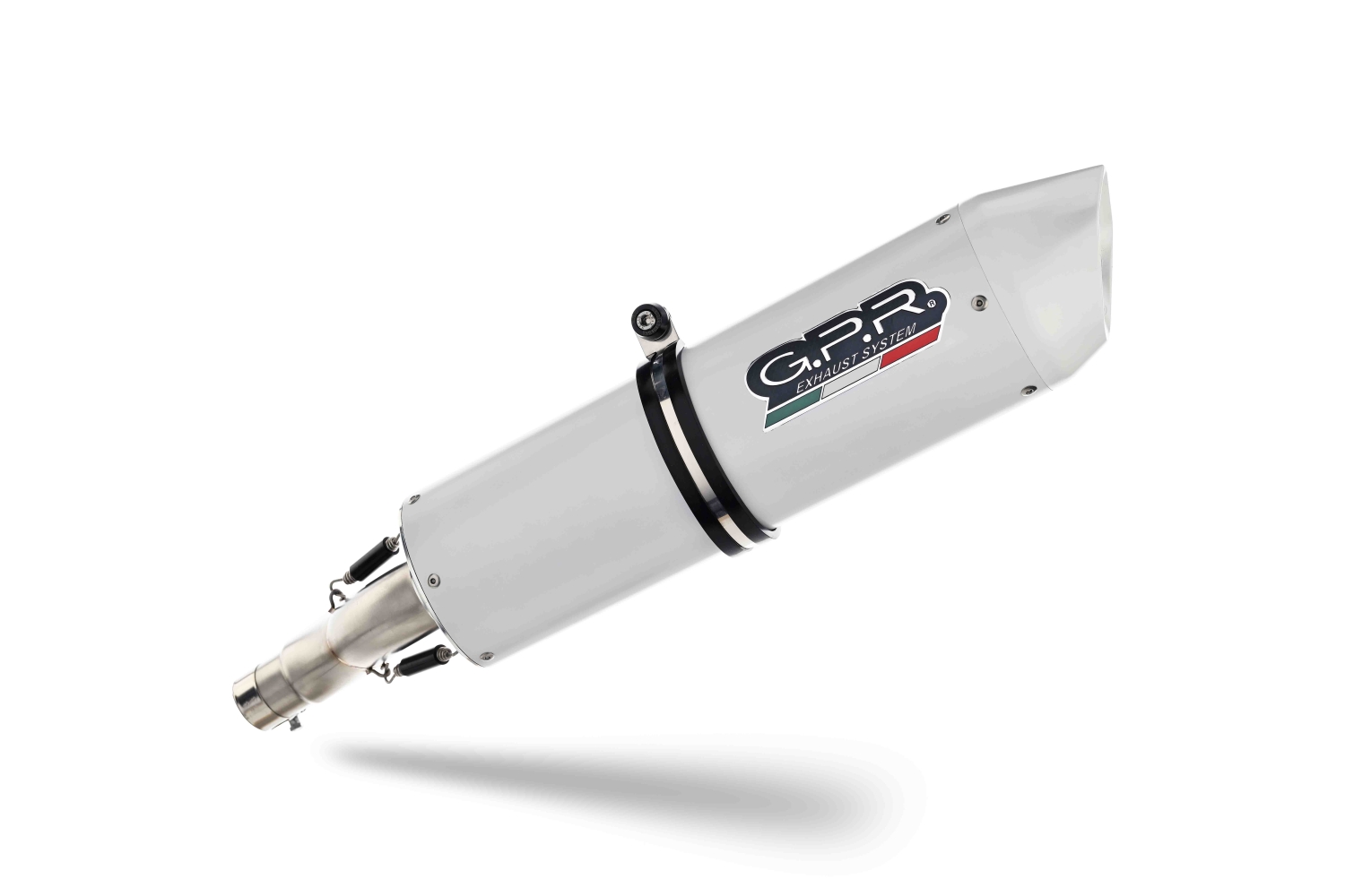 Exhaust compatible with Bmw F800GT 2017-2019, Albus Evo4, Slip-on exhaust including removable db killer and link pipe, EPA-compliant 