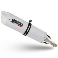 Exhaust compatible with Triumph Tiger 800 - Xr - Xc - Xrx - Xcx - Xrt - Xca 2011-2016, Albus Ceramic, Slip-on exhaust including removable db killer and link pipe, EPA-compliant 