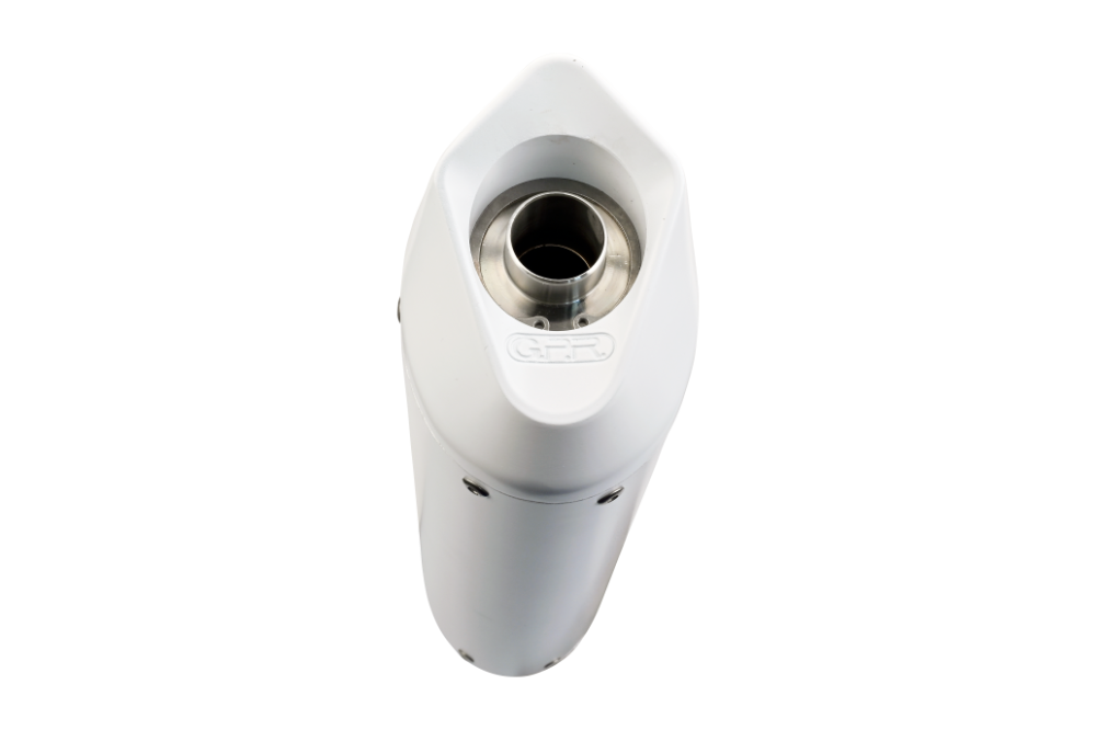 Exhaust compatible with Ktm EGS Adventure / LC4 1999-2003, Albus Ceramic, Slip-on exhaust including removable db killer and link pipe, EPA-compliant 