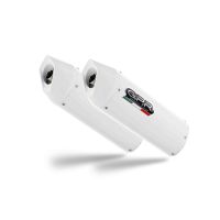 GPR exhaust compatible with Bmw K 1600 Gt 2010-2016, Albus Ceramic, Dual Homologated legal slip-on exhaust including removable db killers and link pipes 
