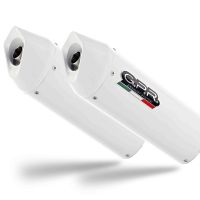 Exhaust compatible with Bmw K1600GT 2010-2016, Albus Ceramic, Dual slip-on including removable db killers and link pipes, EPA-compliant 