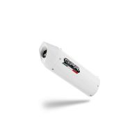 GPR exhaust compatible with Kawasaki Versys 650 2006-2014, Albus Ceramic, Homologated legal slip-on exhaust including removable db killer and link pipe 