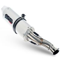 Exhaust compatible with Benelli Trk 502 2021-2024, Albus Evo4, Slip-on exhaust including link pipe and removable db killer 