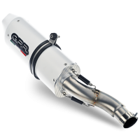 Exhaust compatible with Triumph Daytona 660 2023-2025, Albus Ceramic, Full system exhaust, including removable db killer 