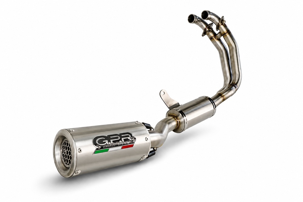 GPR exhaust compatible with Aprilia RS 660 2021-2024, M3 Inox , Homologated legal full system exhaust, including removable db killer and catalyst 
