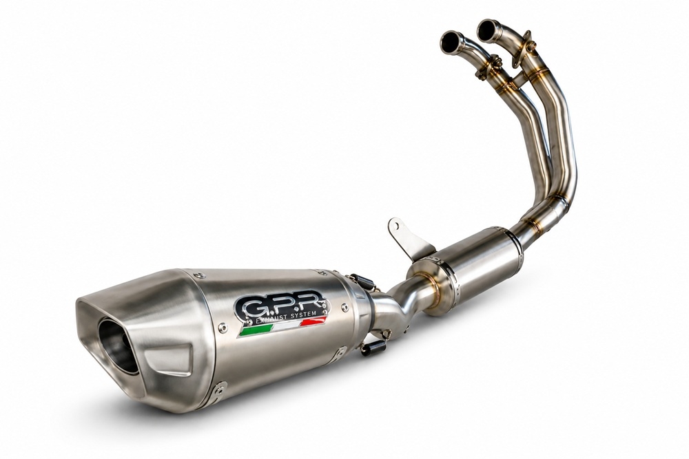 GPR exhaust compatible with Aprilia RS 660 2021-2024, GP-Revo Titanium, Homologated legal full system exhaust, including removable db killer and catalyst 