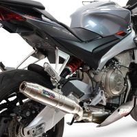 GPR exhaust compatible with Aprilia RS 660 2021-2024, Deeptone Inox, full system exhaust legal for UK and non-EU countries including removable db killer 