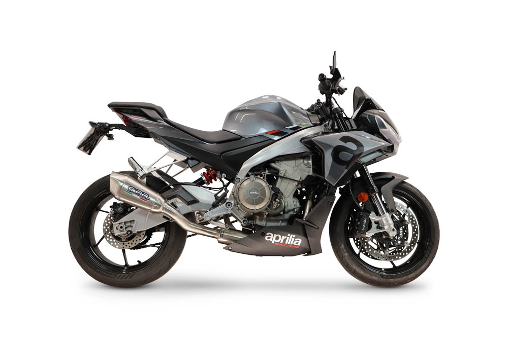 GPR exhaust compatible with Aprilia RS 660 2021-2024, GP-Revo Titanium, Homologated legal full system exhaust, including removable db killer and catalyst 