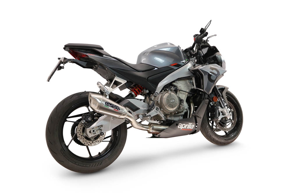 GPR exhaust compatible with Aprilia RS 660 2021-2024, GP-Revo Titanium, Homologated legal full system exhaust, including removable db killer and catalyst 