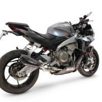 GPR exhaust compatible with Aprilia RS 660 2025-2026, GP-Revo Black Titanium, full system exhaust legal for UK and non-EU countries including removable db killer 