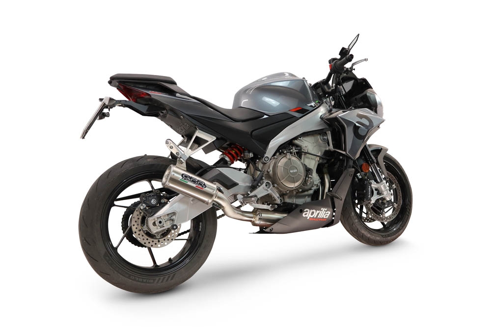GPR exhaust compatible with Aprilia RS 660 2021-2024, M3 Inox , Homologated legal full system exhaust, including removable db killer and catalyst 