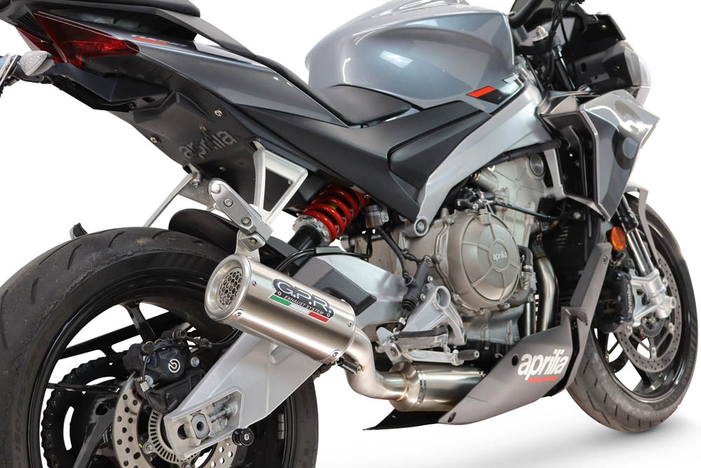GPR exhaust compatible with Aprilia RS 660 2021-2024, M3 Inox , Homologated legal full system exhaust, including removable db killer and catalyst 