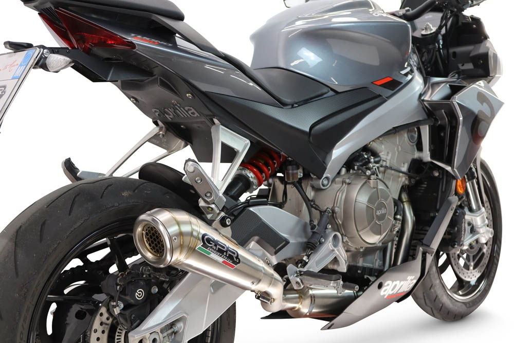 GPR exhaust compatible with Aprilia RS 660 2021-2024, Powercone Evo, full system exhaust legal for UK and non-EU countries including removable db killer 