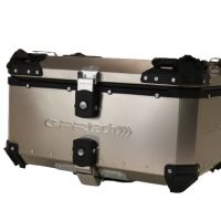 GPR TECH TOP CASE ALPI-TECH 55 LT Top case in Titanium , Titanium Natural color with universal plate included Capacity 55 LT.