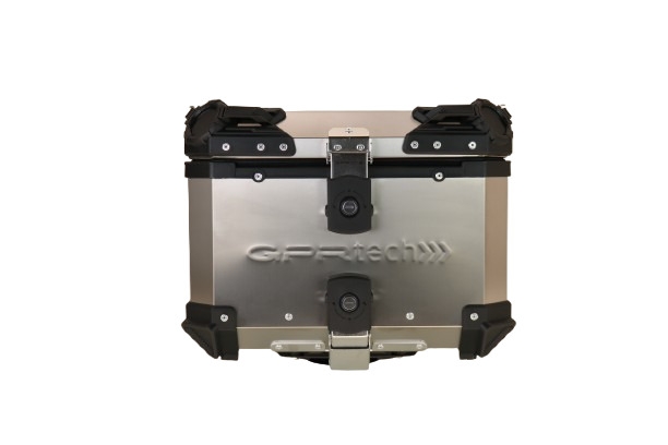 GPR TECH TOP CASE ALPI-TECH 35 LT. Top case in Titanium , Titanium Natural color with universal plate included Capacity 35 LT.