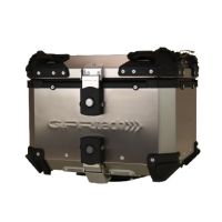 GPR TECH TOP CASE ALPI-TECH 35 LT. Top case in Titanium , Titanium Natural color with universal plate included Capacity 35 LT.